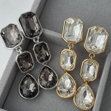 Crystal long earrings