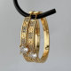 Pave nail circle hoop