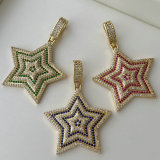 Pave zircon star pendant