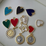 Shell heart charm