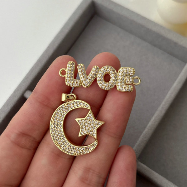 Love moon charm