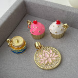 Enamel cake charm
