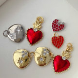 Enamel diy heart charm