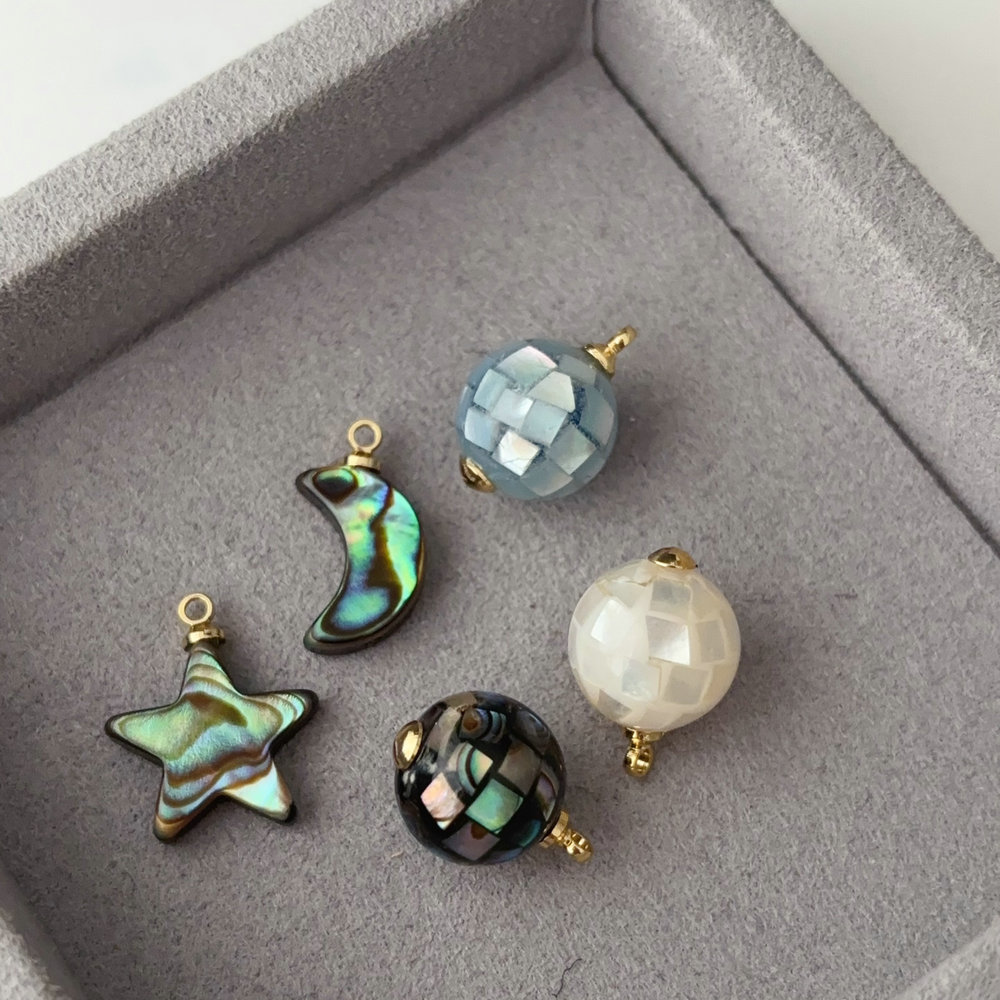 Shell ball charm