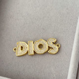 Pave zircon Dios charm