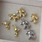 Metal dog charm