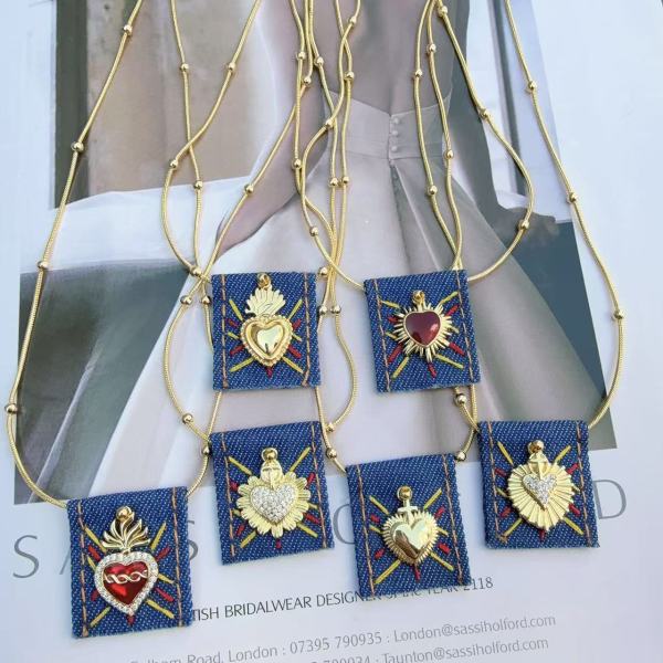 Handmade square necklace