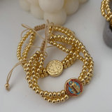 Handmade beaded doube side bracelet