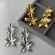 Metal flower earrings