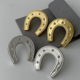 Metal horseshoe earrings