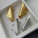 Metal fold earrings