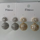 Pave zircon ball earrings