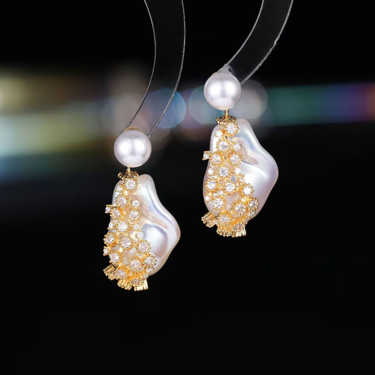 Pearl earrings