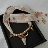 Horn charm necklace