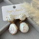 Fresh water pearl earrings