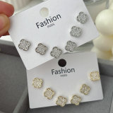 Set clover earrings