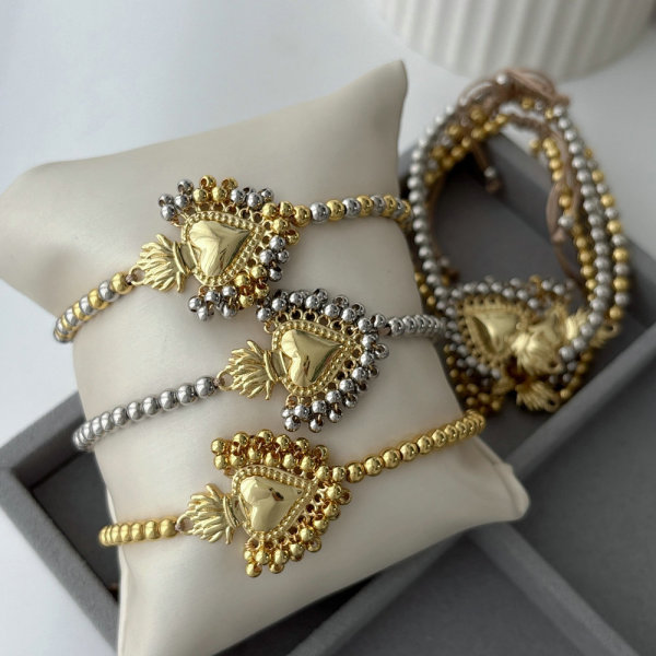 Handmade heart bracelet