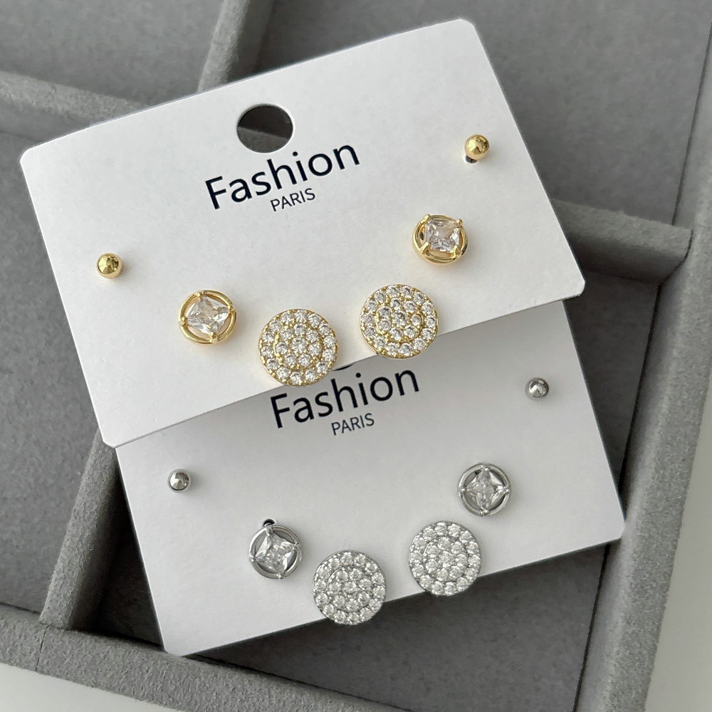 Set earrings stud