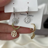 Pave Tb earrings
