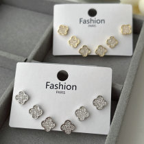 Set clover earrings