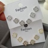 Set clover earrings