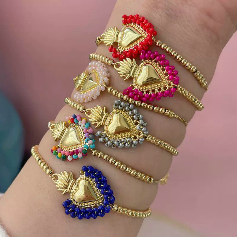 Handmade heart bracelet