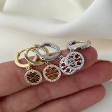 Pave Tb earrings