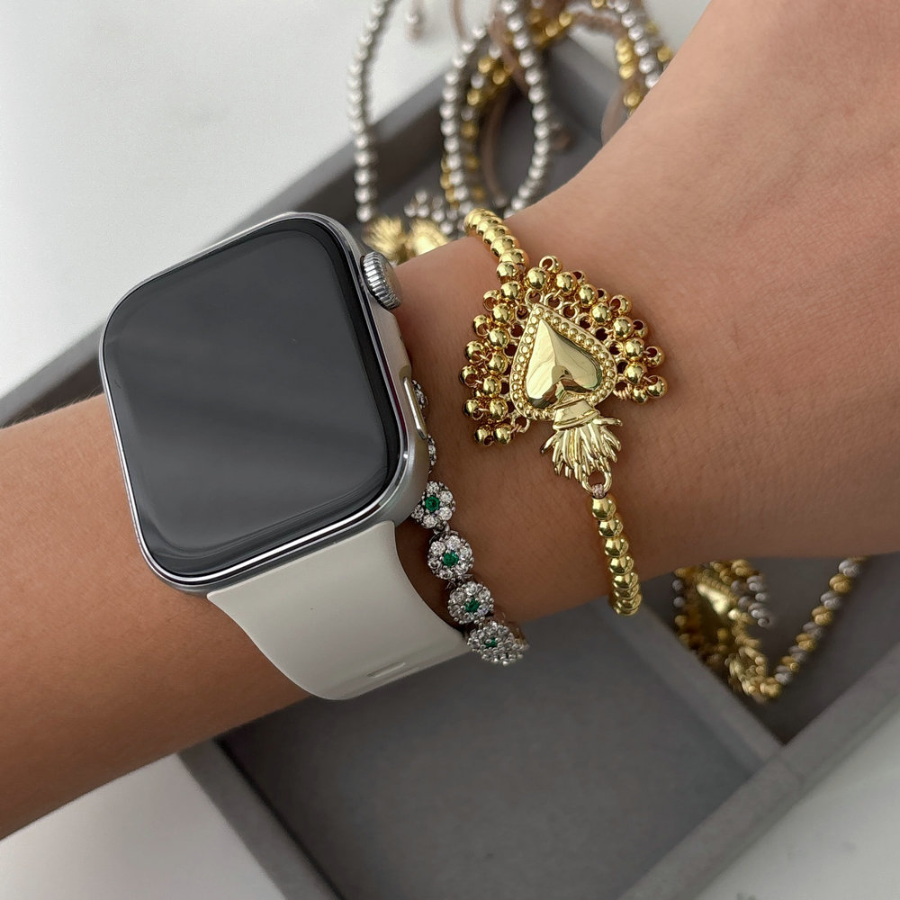 Handmade heart bracelet