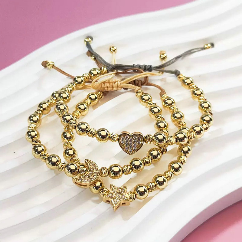 Handmade star moon bracelet