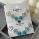 Set pave zircon flower earrings