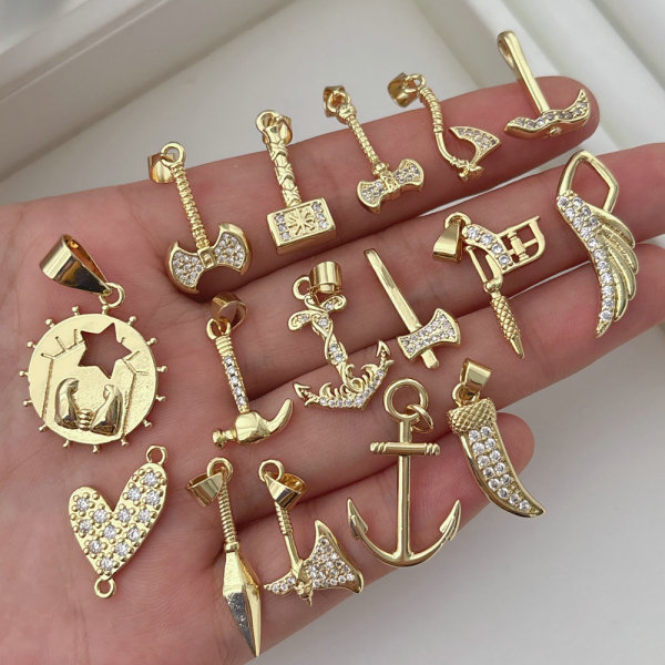 Pave diy hammer charm