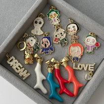 Enamel branch charm