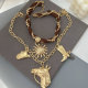 Bull layer necklace