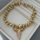 Chunky bull necklace