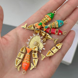 Enamel fish charm