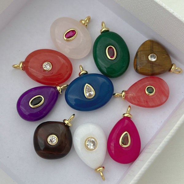 Gemstone charm