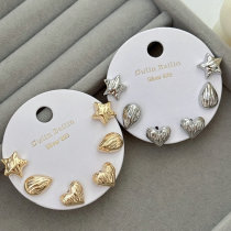 Set heart earrings