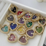 Heart gemstone pendant