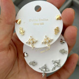 Set cross earrings