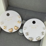 Set heart earrings