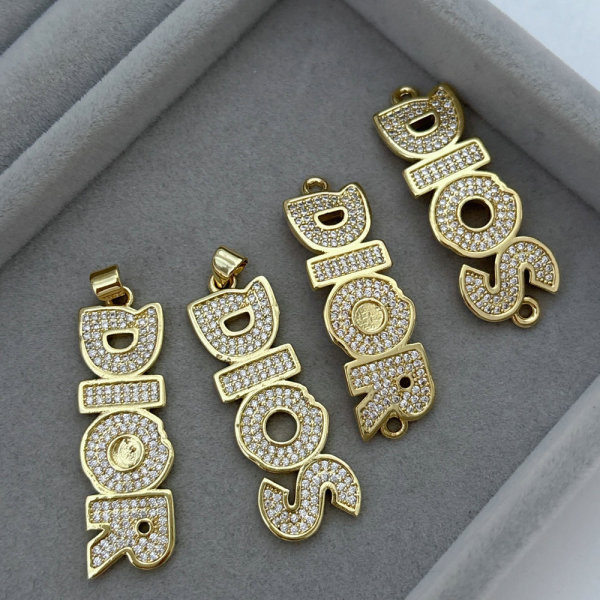 Pave zircon dios charm