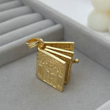 Cross Book charm