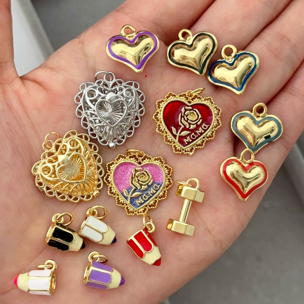 Diy heart charm