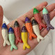 Enamel fish pendant