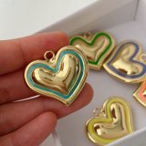 Enamel heart charm