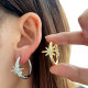Pave star hoop