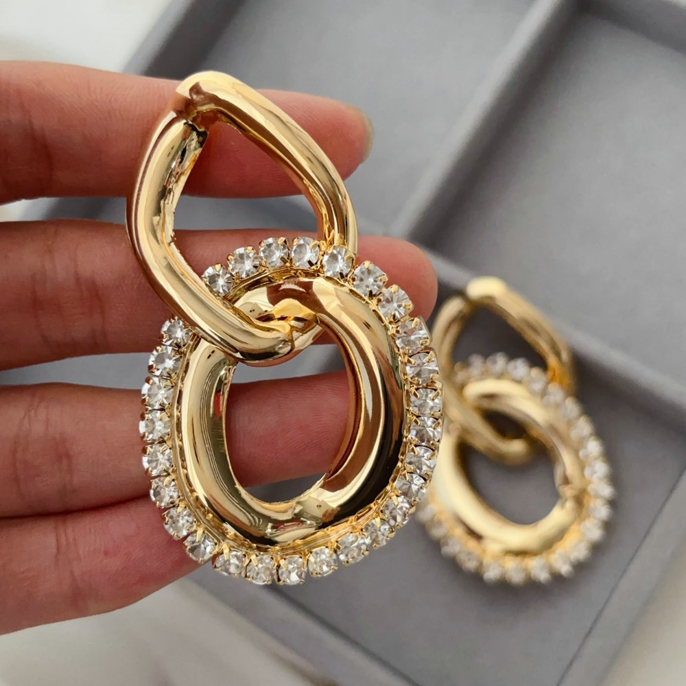 Fashion link earrings