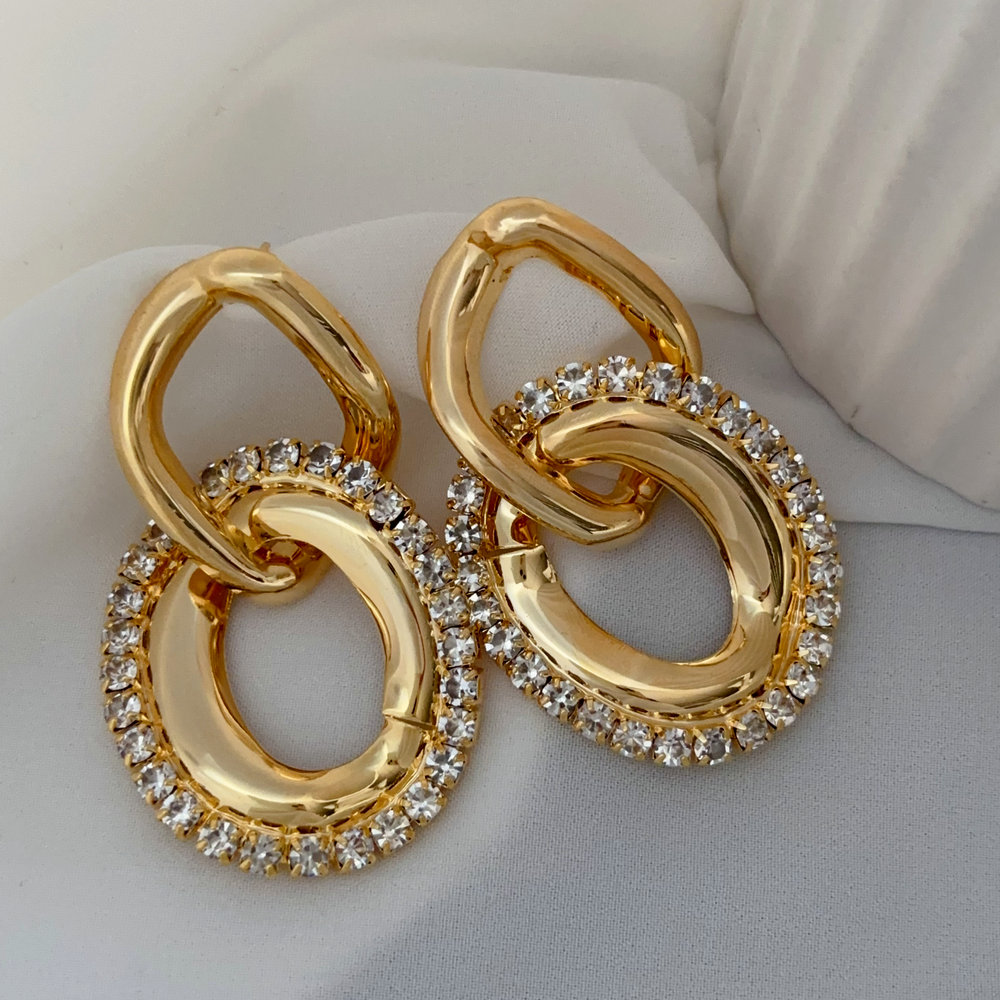 Fashion link earrings