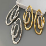 Chunky circle earrings