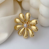 Metal flower ring
